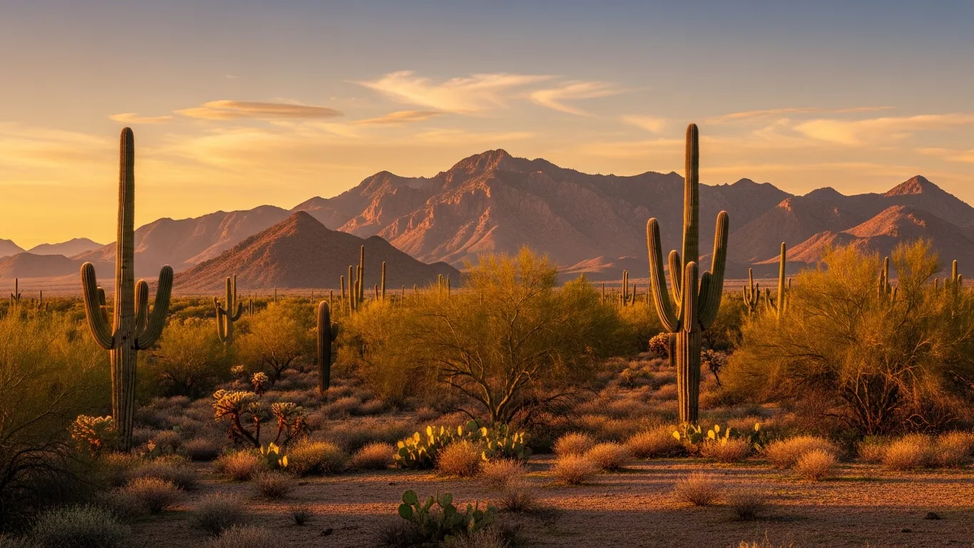 Estrella Mountains near Goodyear with Sonoran desert foreground